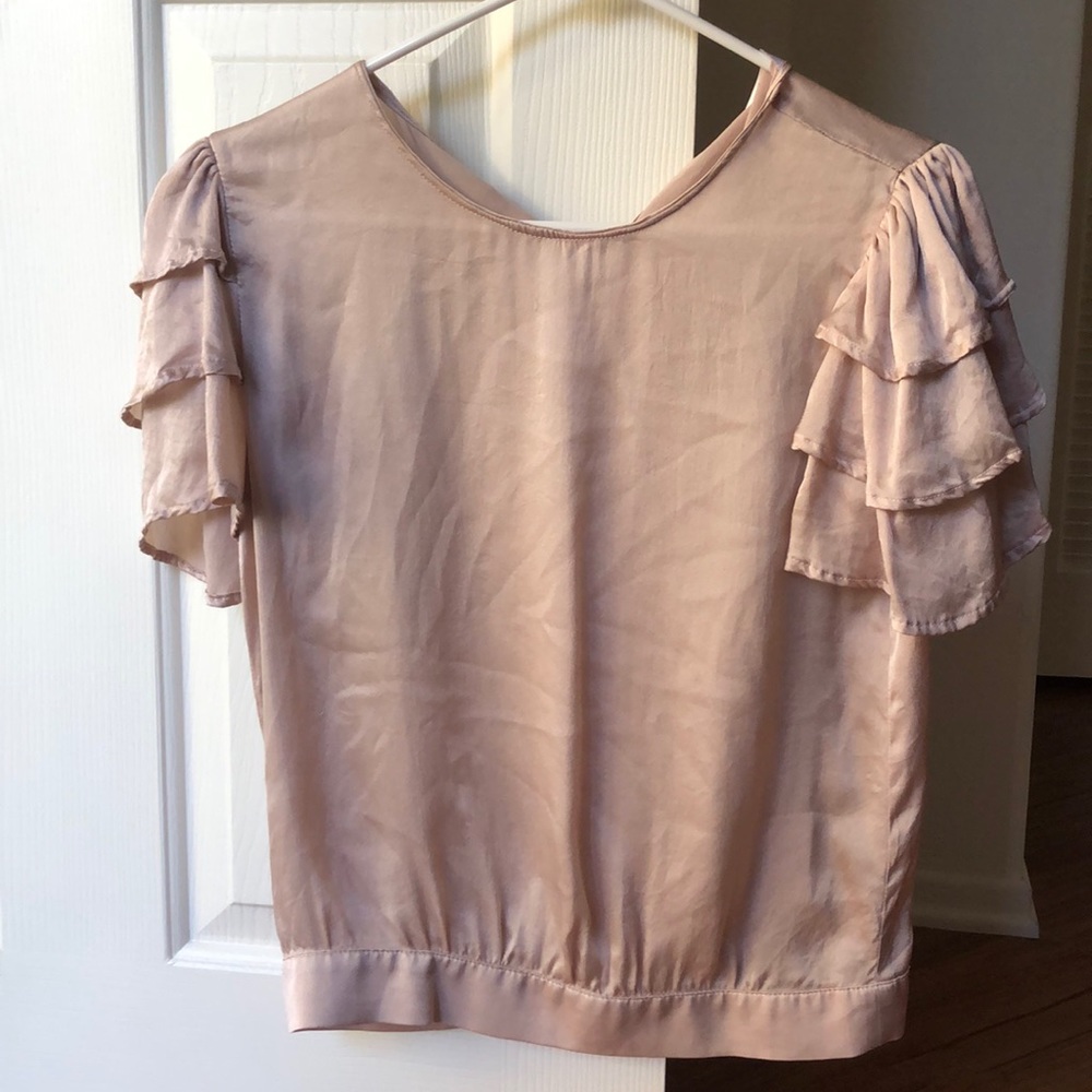 Anine Bing NWOT 100% Silk Mauve Top Size S